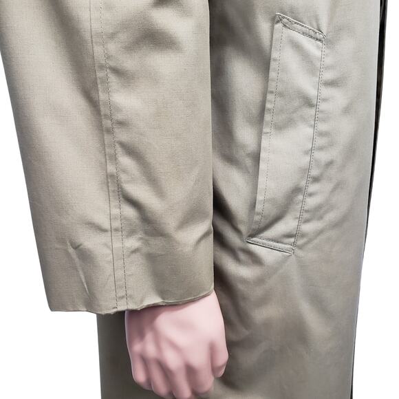 Vintage Rainfair Trench Coat Removable Insulated Faux Fur Lining Made in USA 44 - Picture 6 of 14